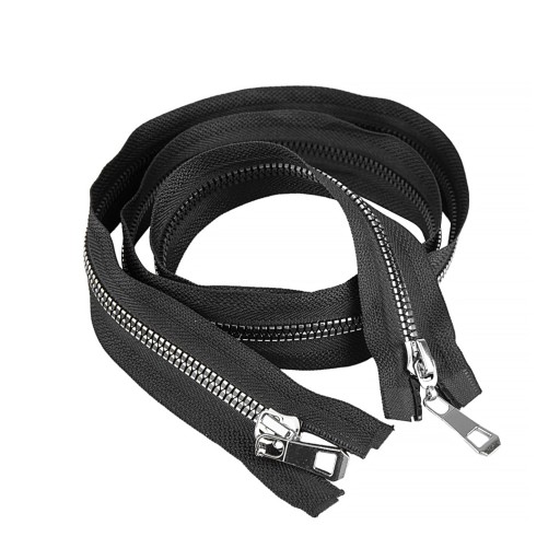 Zips na zips DUAL lux SERIES strieborná 95cm TWIN 2853