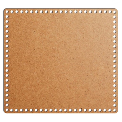 šedý základný košík dno 34x37cm HDF obdĺžnik