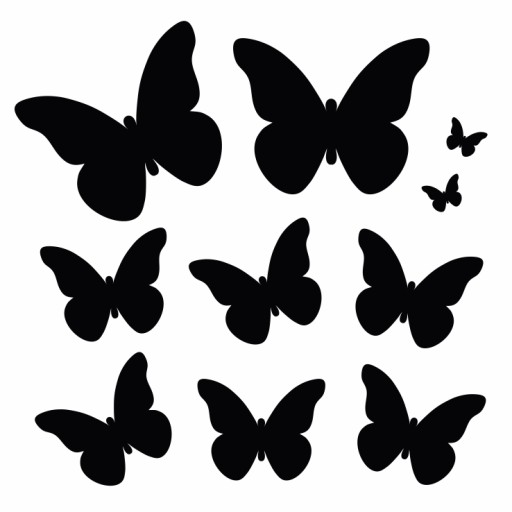 Nálepky BUTTERFLIES - samolepiaca nálepka motýľa