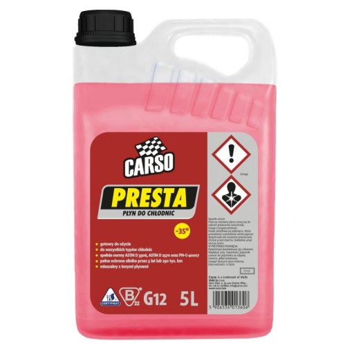 Chladiaca kvapalina K2 Carso Presta červená 5l