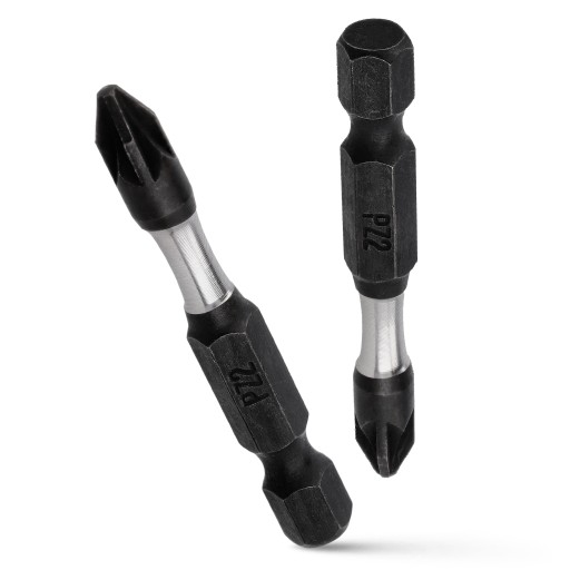 Nárazový bit PZ2 Nárazový bit 50mm | Nárazový bit pre skrutkovač 2 ks.