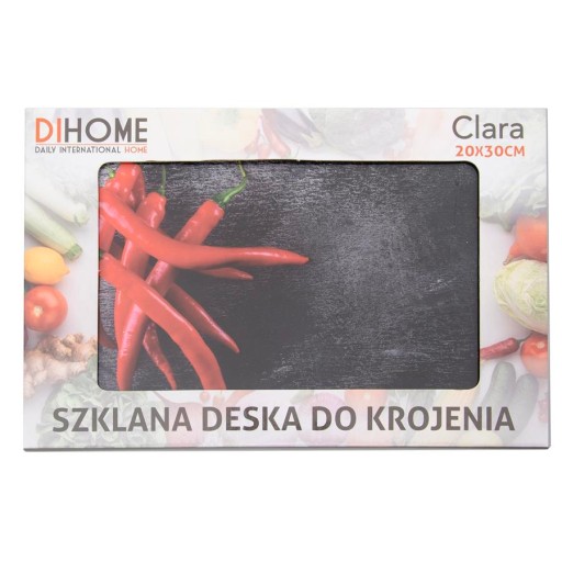 SKLENENÁ DOSKA NA KRÚZANIE 4 MM 20x30 CM TEPOVANÉ OZDOBNÉ VZORY TLAČENÉ