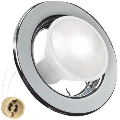 LED STROPNÉ SVETLO LED SVETLO OKRUHOVÉ STROPNÉ SVETLO STRIEBORNÉ KOVOVÉ GU10