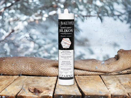 Sanitárny silikón Black Bauhus flexibilný PRO