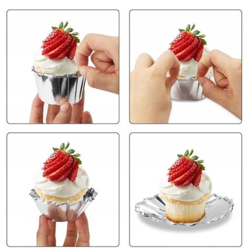 HUDOBNÉ ŠÁLKY, ŠÁLKY NA MUFFIN, STRIEBORNÉ FORMY, STRIEBORNÉ 50 KS