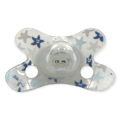 DIFRAX DENTAL cumlík 0-6M TRANSPARENTNÝ S HVIEZDAMI