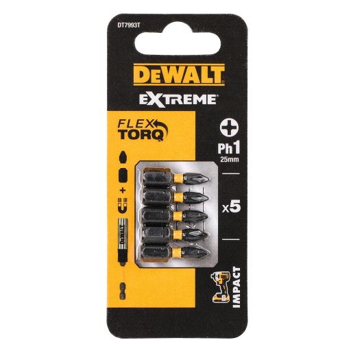 Nárazové hroty Dewalt, bity PH1x25mm Dewalt Dt7993T