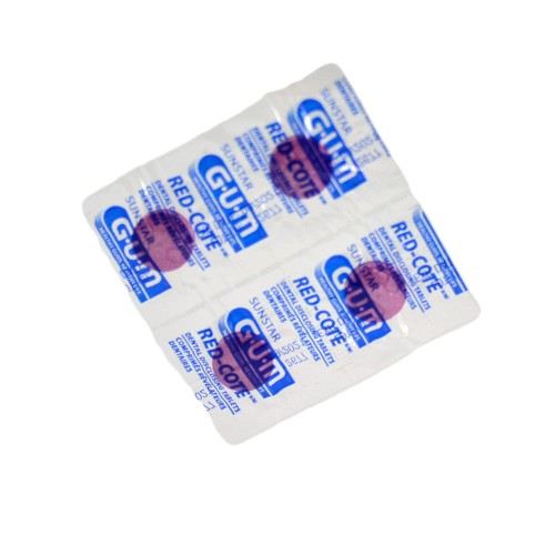 GUM RED COTE TABLETY FARBACIE DENTÁLNE DOSKY 4 ks.