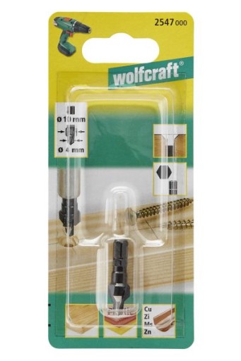 WOLFCRAFT Fréza, zápustný vrták na skrutky 4/10