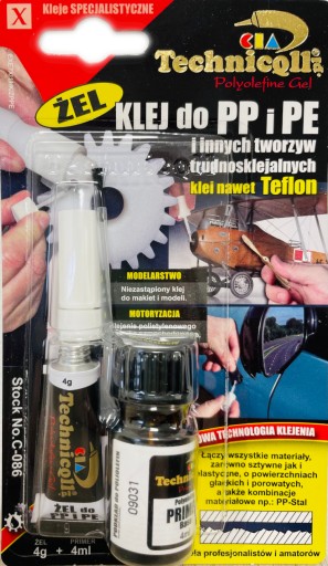 GÉLOVÉ LEPIDLO NA PLASTY PP PE C-086 TECHNICQLL