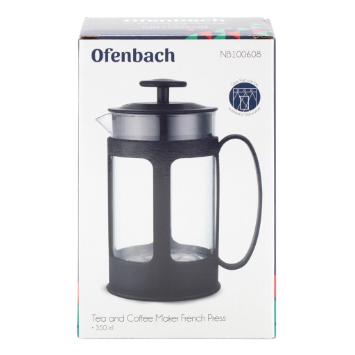 PIVORÁRSKA SKLENENÁ Džbán NA ČAJ BYLINKY KÁVA FRENCH PRESS OFENBACH