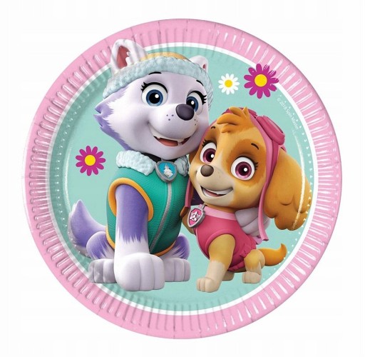 Paw Patrol Skye Everest papierové taniere 8 ks.