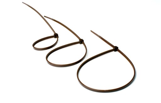 Sťahovacie pásky 200x2,5mm 100ks Hnedá