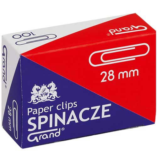 Spony 28 mm Grand 100 ks, pozink