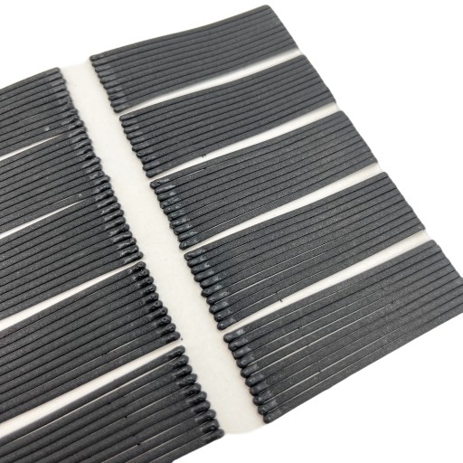Iza sponky do vlasov Black MAT 6cm 2 guličky 100 ks