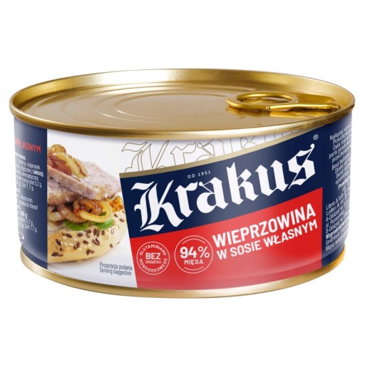 Krakus Bravčová konzerva vo vlastnej omáčke 300 g