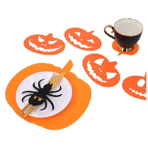 Prestieranie na stôl Dekorácia na stôl Tekvicové prestieranie na Halloween