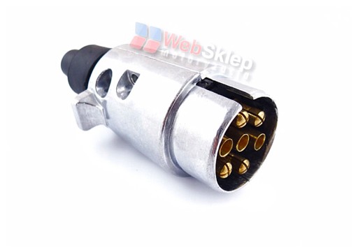J0E56 ZÁSTRČKA 7 KOLÍKOVÁ 7 PÓLOVÁ KOVOVÁ SILNÁ 12V 88406
