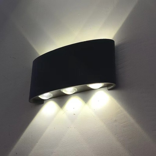 LED nástenné fasádne svietidlo Vonkajšie záhradné nástenné svietidlo UP DOWN hliník