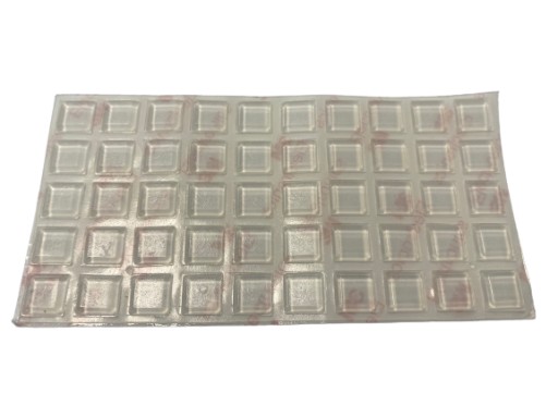 Tlmič nárazov Silikónový nárazník 10x10x2,5 mm