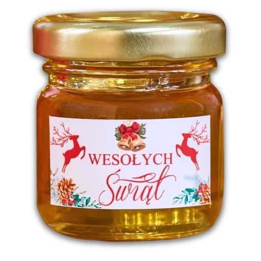Vďaka Santa Claus vianočný darček med med dóza LOGO