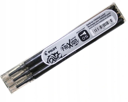 PILOT Frixion Refill 0,5 zmazateľných čiernych náplní