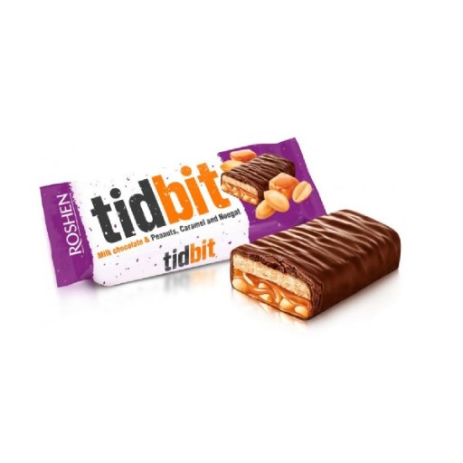 Tyčinka Roshen - Čokoláda, orechy, karamel, nugát 50g