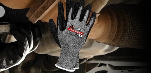 Potiahnuté, ochranné, porézne, odolné pracovné rukavice ARHEM SPANDEX veľkosť 9