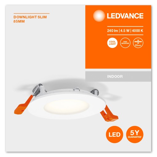 LEDVANCE podhľadový panel pod omietku 4,5 W 8,5 cm