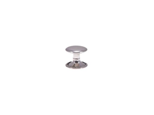 Nerezové obojstranné kožené nity 8x9mm, 10 ks