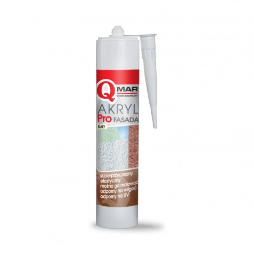 QMAR Acryl PRO FASADA na opravu trhlín v zrnitej fasádnej omietke