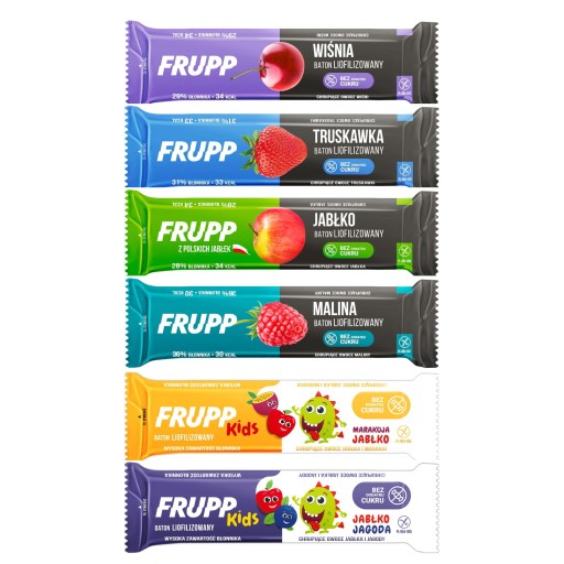 Frupp lyofilizovaná ovocná tyčinka MIX príchutí 6x