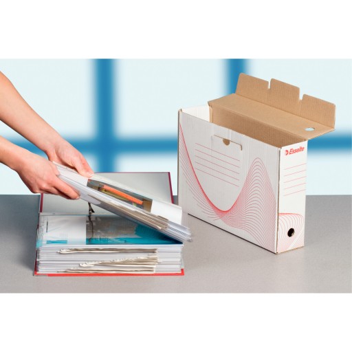 BOXY ARCHIVOVACÍ NÁDOBA 100 MM ŽLTÁ ESSELTE