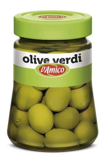 Zelené talianske olivy bez kôstky D Amico verde