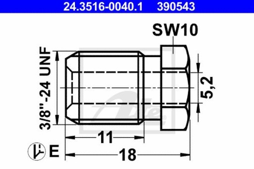 ATE 24.3516-0040.1 Skrutkové spojenie