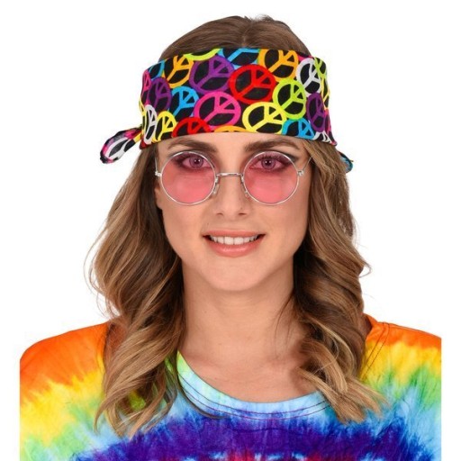 RAINBOW PACIFIC BANDANA WOODSTOCK HIPPY FAREBNÝ