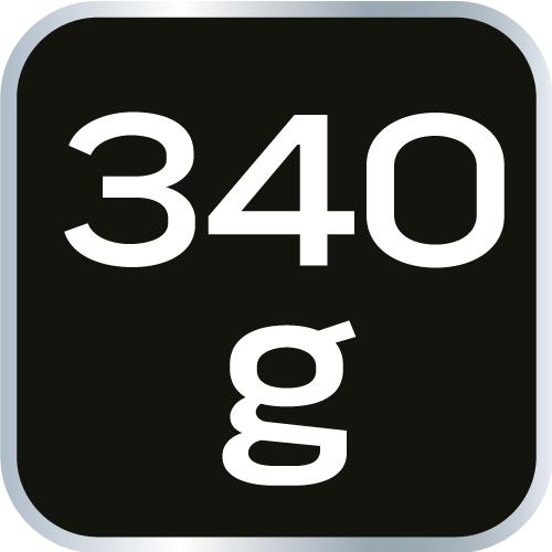 Gumové kladivo 50 mm/340 g, drevená rukoväť