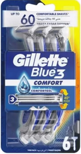 GILLETTE BLUE 3 JEDNORÁZOVÁ holiaca žiletka 6 KS