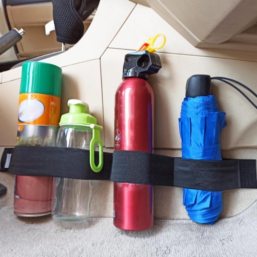 Organizérový pás do kufra auta, elastický na suchý zips, 60 cm