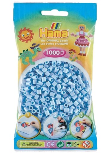 BLUE PASTEL korálky 1000 ks HAMA