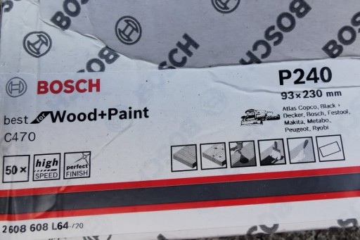 BOSCH Brúsny papier 93x230mm P240 C470 1 kus