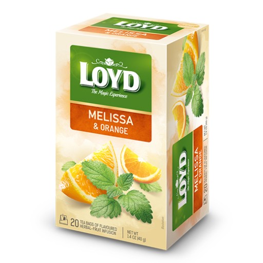 Čaj Loyd MELISA s pomarančom 20 vrecúšok