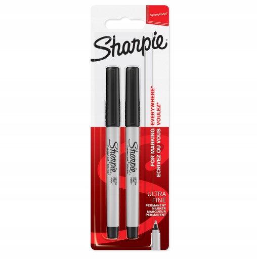 SHARPIE Fineline pre elektrikárov na káble 0,5 mm vodotesné trvalé 2 ks