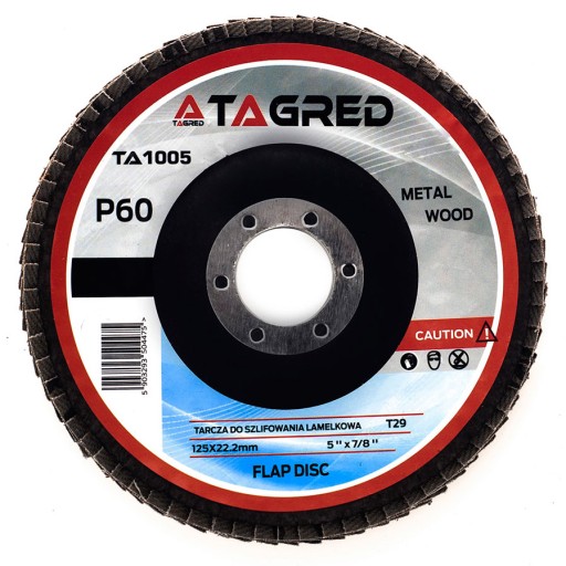 KOLESO BRÚSNEHO KOTÚČA KLAPKA 125MM P60