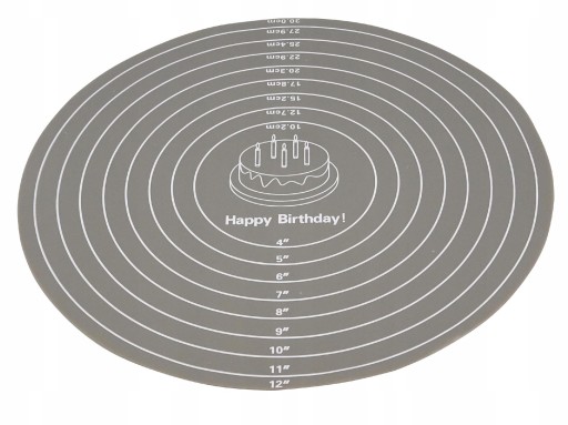 SILIKÓNOVÁ PODLOŽKA KRUHÁ TORTA DOSKA 29,5CM