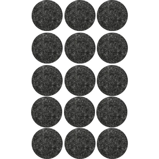 PLSTENÉ PODLOŽKY PRE NÁBYTkové STOLIČKY 30mm 15 ks