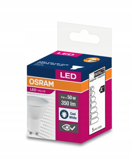 OSRAM HALOGEN LED žiarovka GU10 4,5W = 35W 4000K