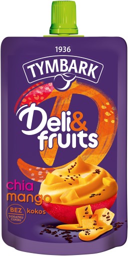 Tymbark Deli&fruits Mousse s príchuťou manga a chia semienkami 170 g