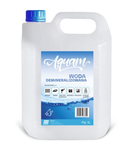 AQUAM - Demineralizovaná, destilovaná voda - 5L