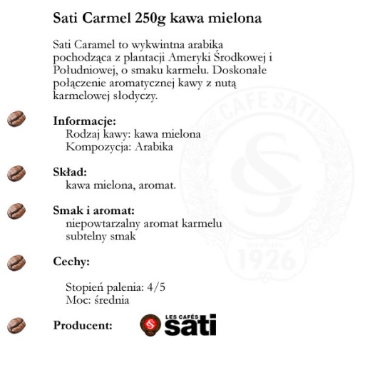 CafeSati Caramel 250g mletá káva (23)